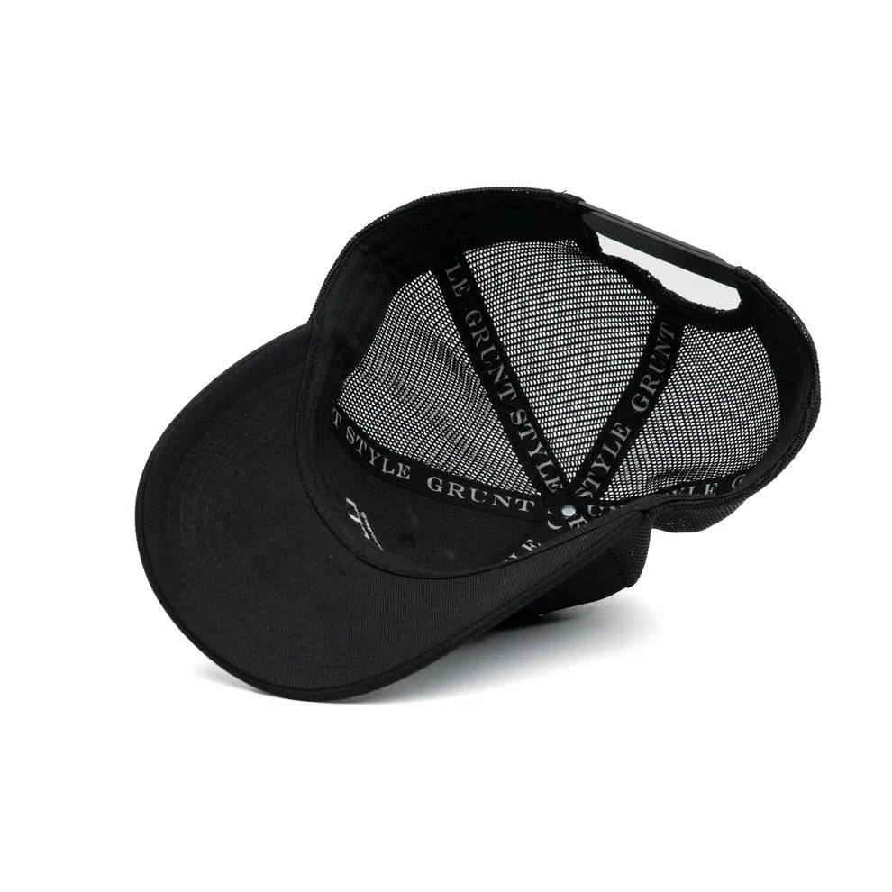 Grunt Style - Stacked Logo - Black Hat
