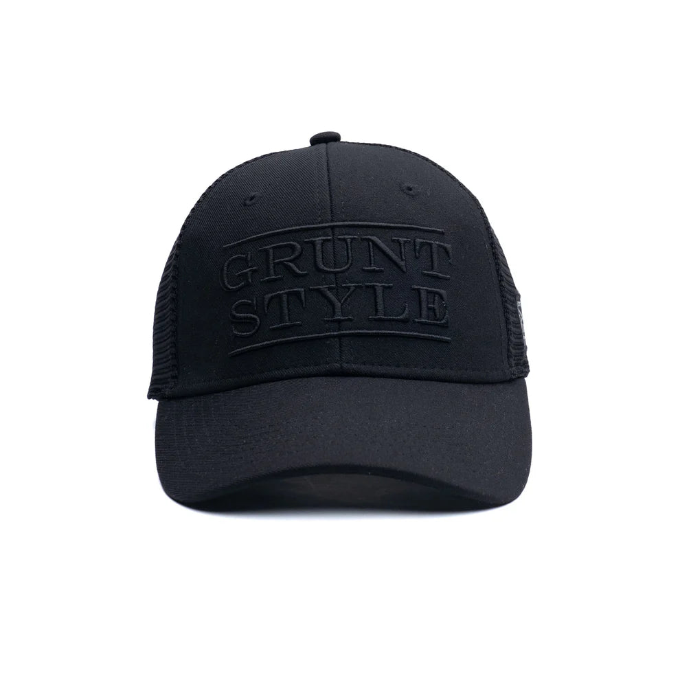 Grunt Style - Stacked Logo - Black Hat
