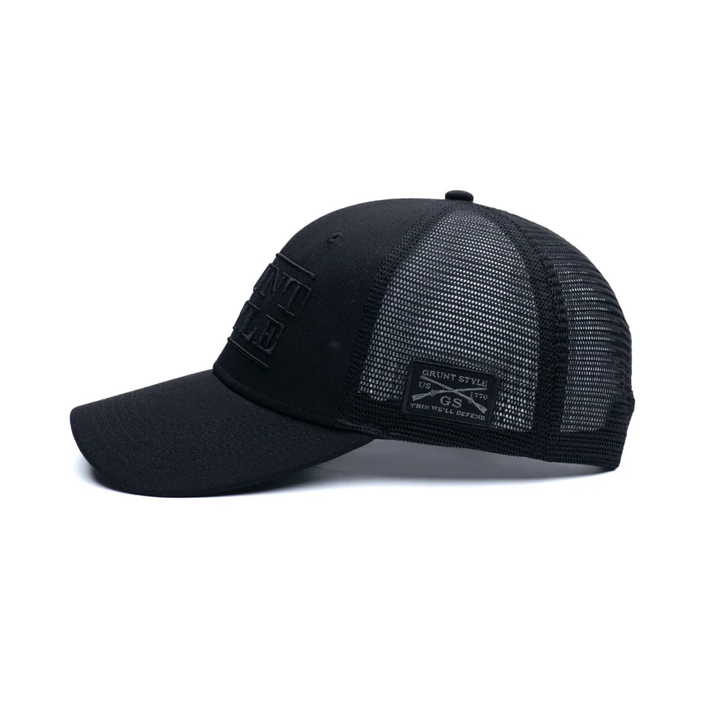 Grunt Style - Stacked Logo - Black Hat