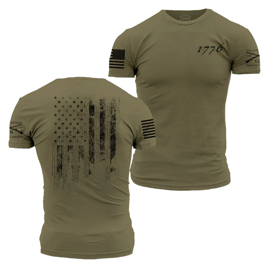 1776 Flag - Military Green