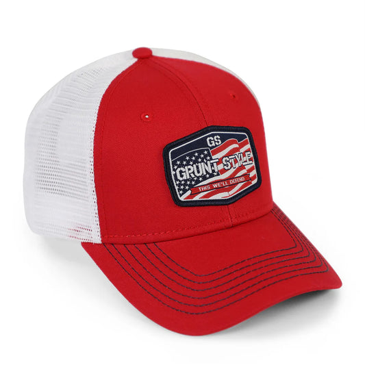 Old Glory Patch Hat - Red