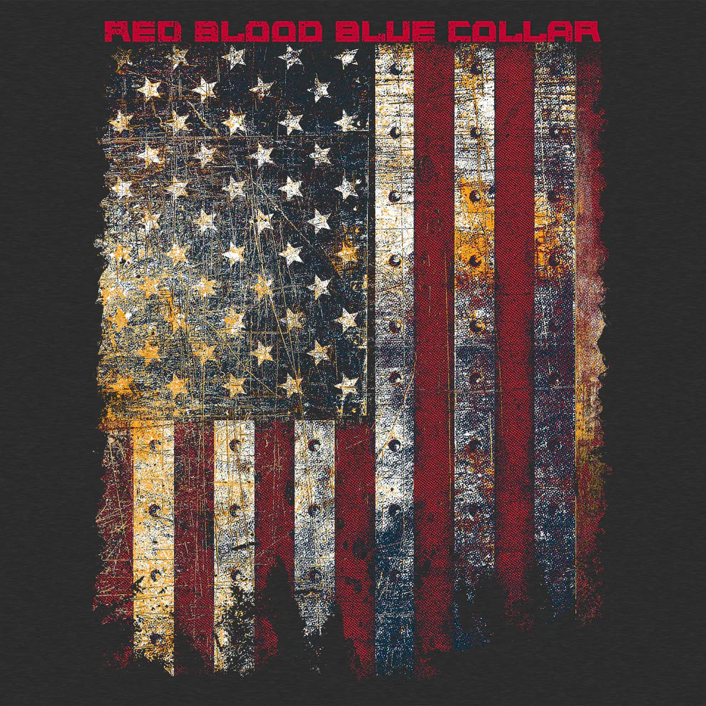 Red Blood Blue Collar™ T-Shirt - Charcoal