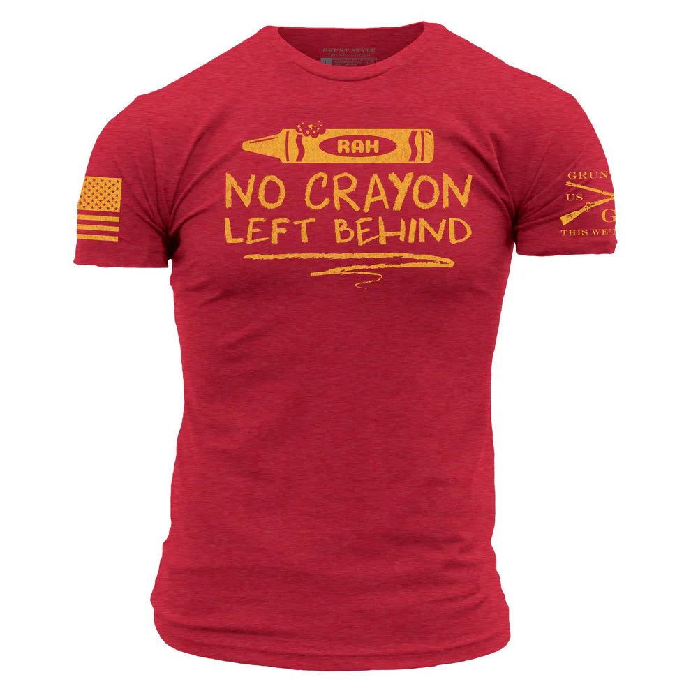 Grunt Style - No Crayon Left Behind T-Shirt - Red