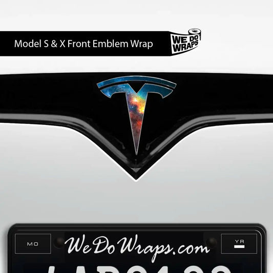 Galaxy Tesla Emblem Decals (Front + Back) | Model S