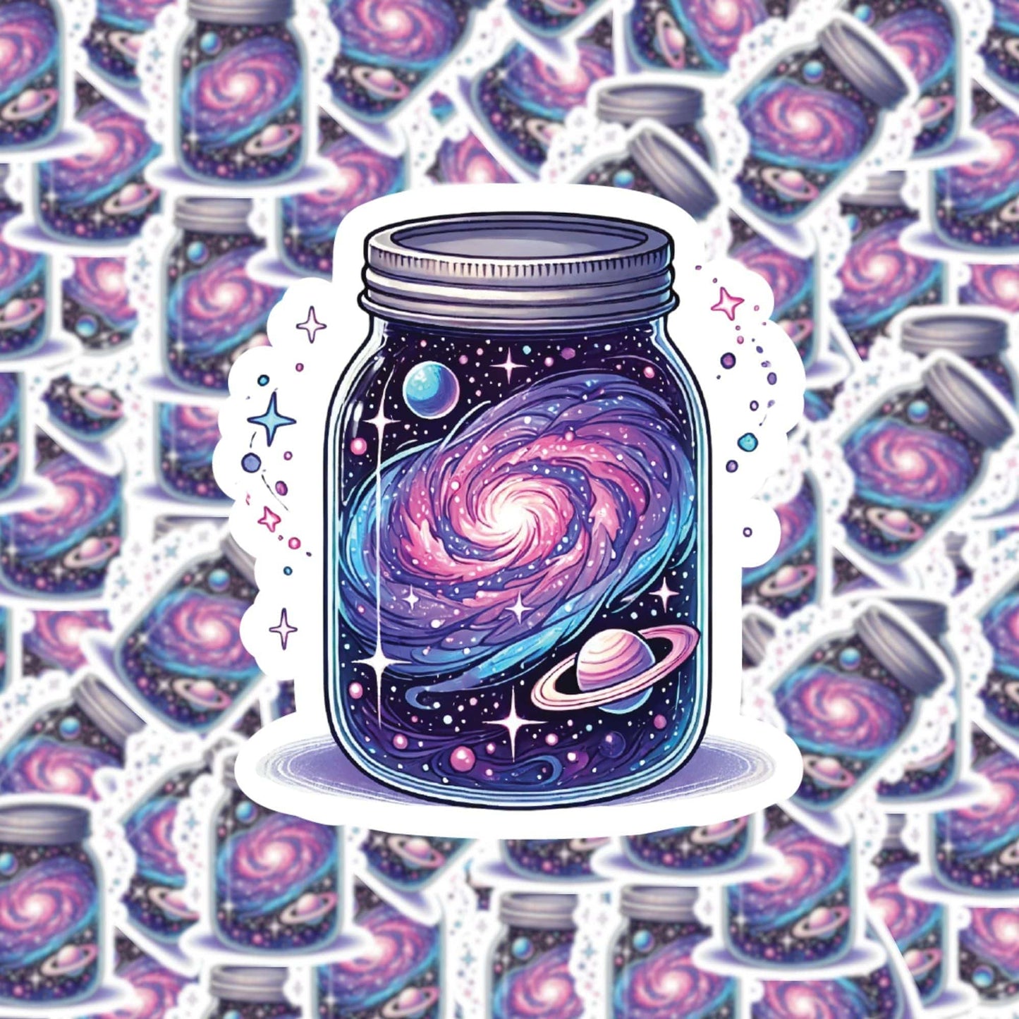 Galaxy in a Jar Sticker