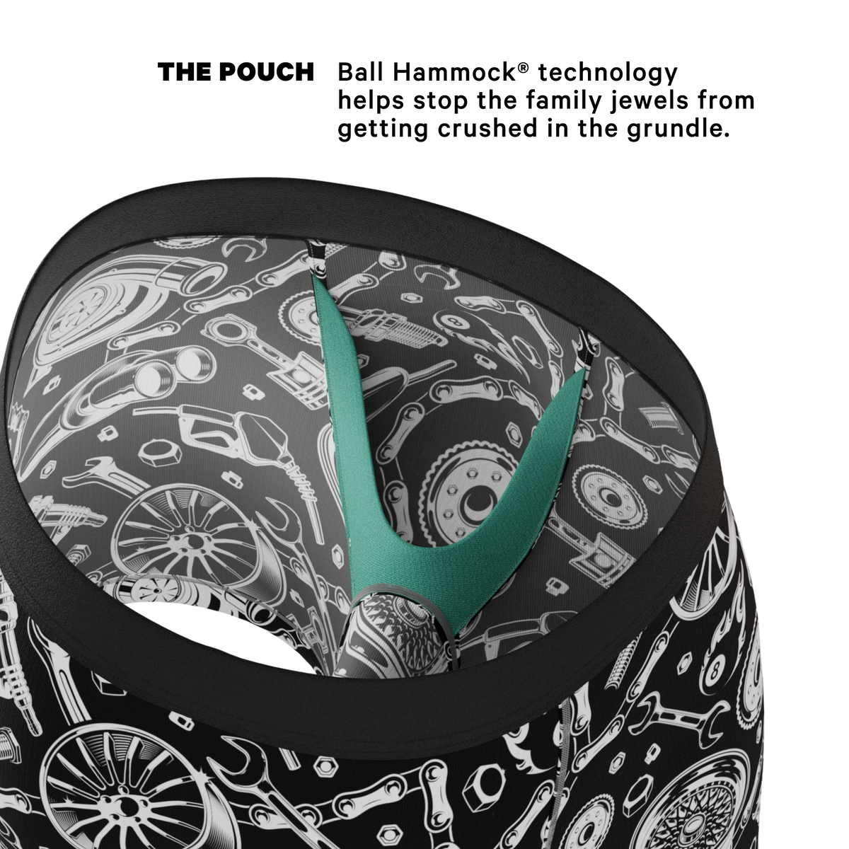 The Gear Head | Stick Shift Ball Hammock® Pouch Underwear