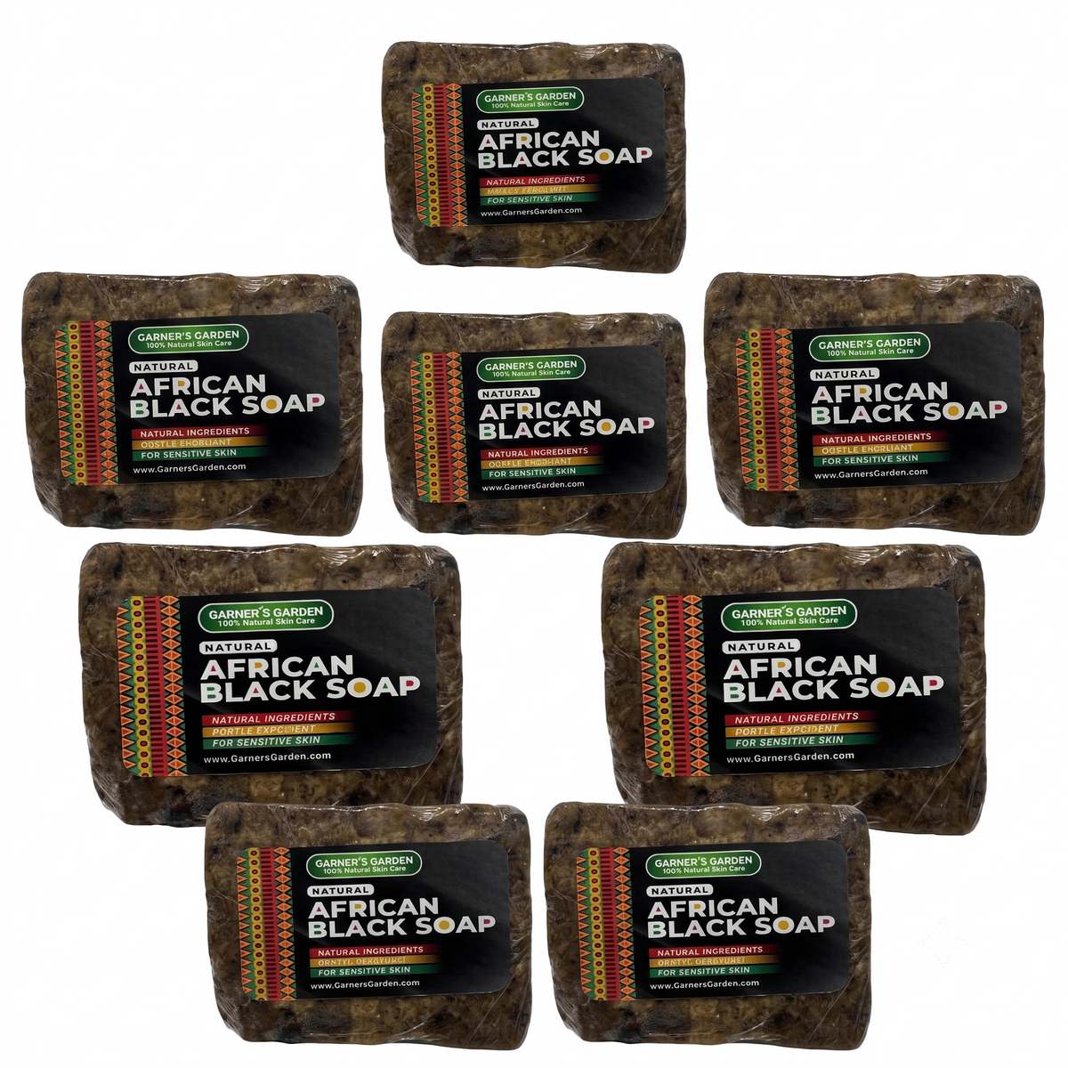 Raw African Black Soap Bar (0.5 lb)