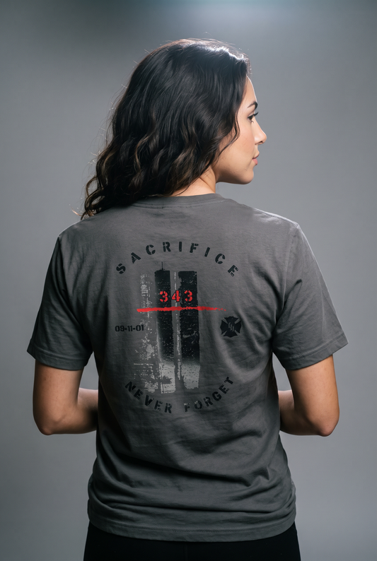 9/11 Never Forget 343 Twin Towers Premium Tee