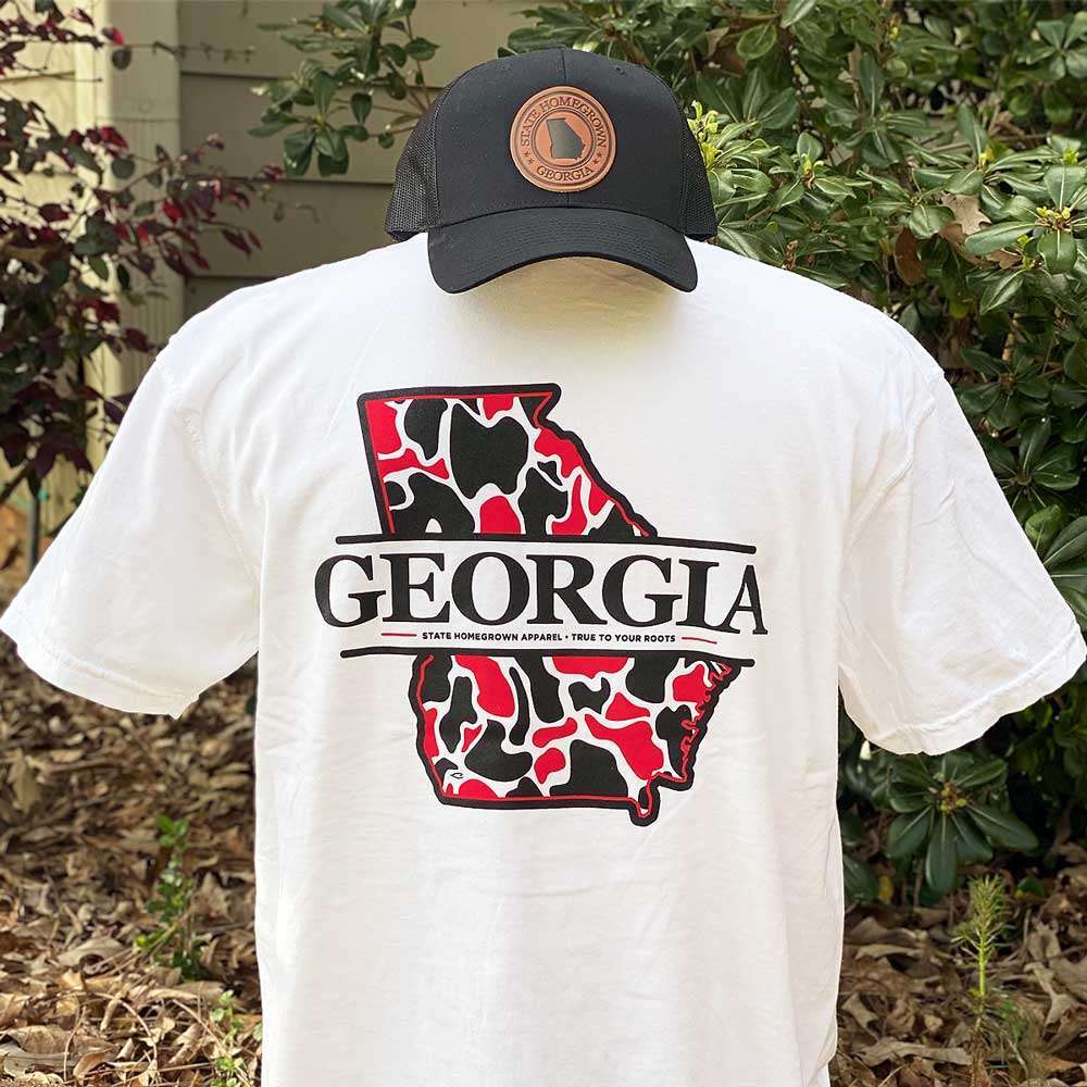 Georgia Red & Black Camo - Comfort Color