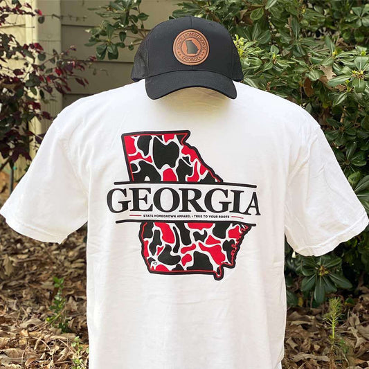 Georgia Red & Black Camo - Comfort Color