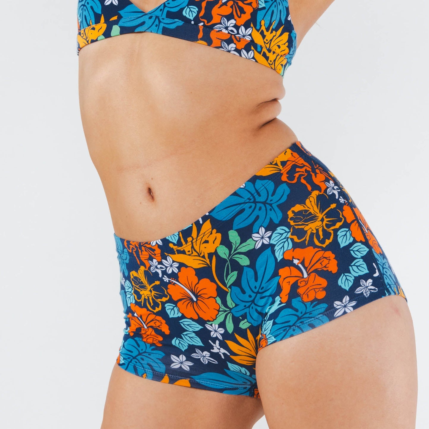 The Get Lei'd | Naughty Tropical Modal Boyshort Underwear