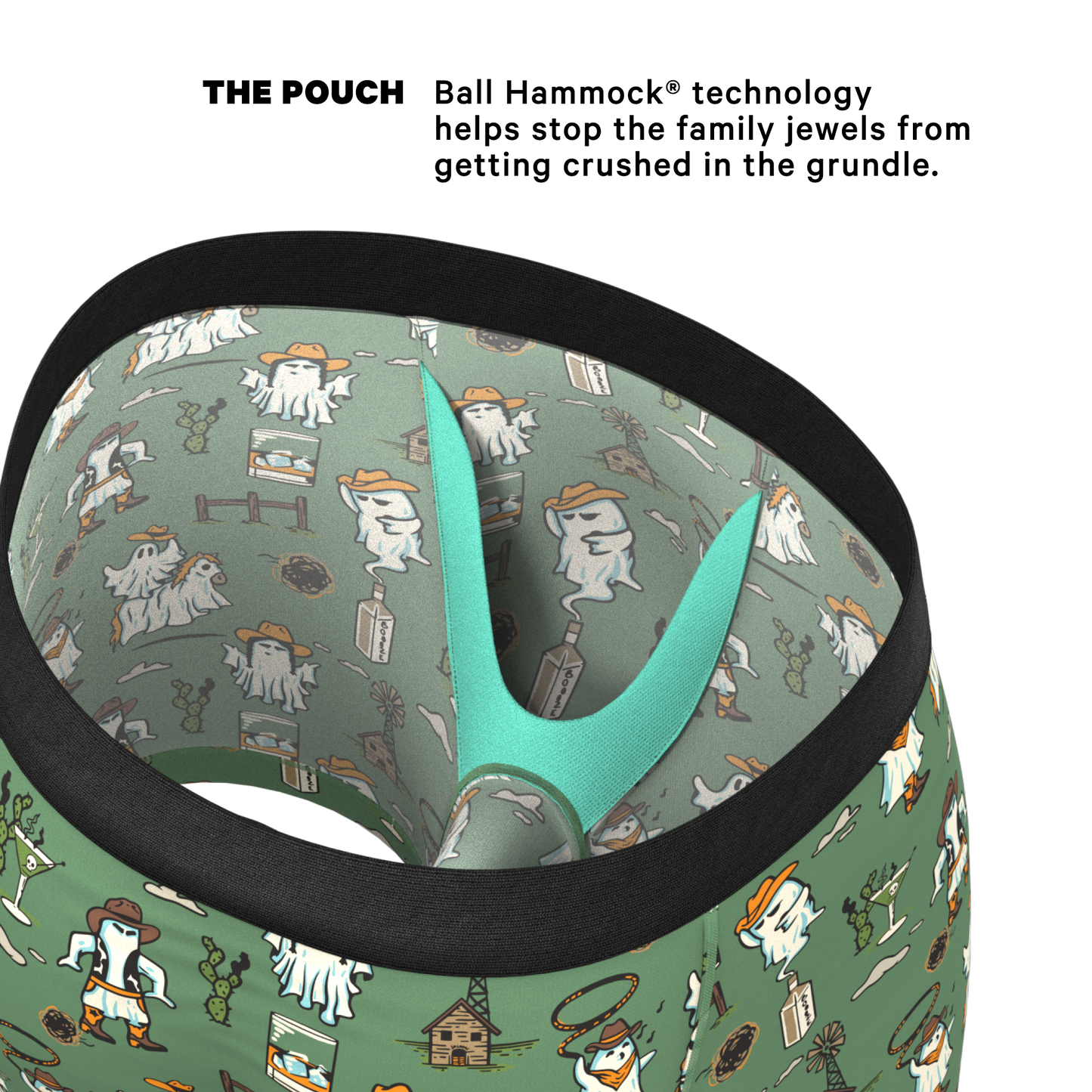 The Ghost Town | Western Ghost Ball Hammock® Pouch Underwear