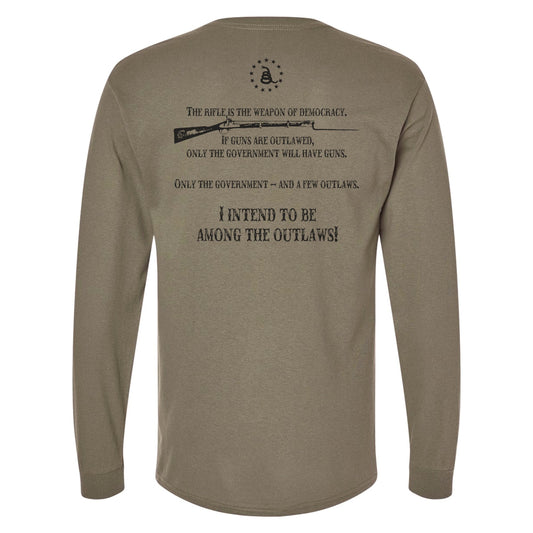 American Outlaw- Weapon Of Democracy - Longsleeve T-Shirt