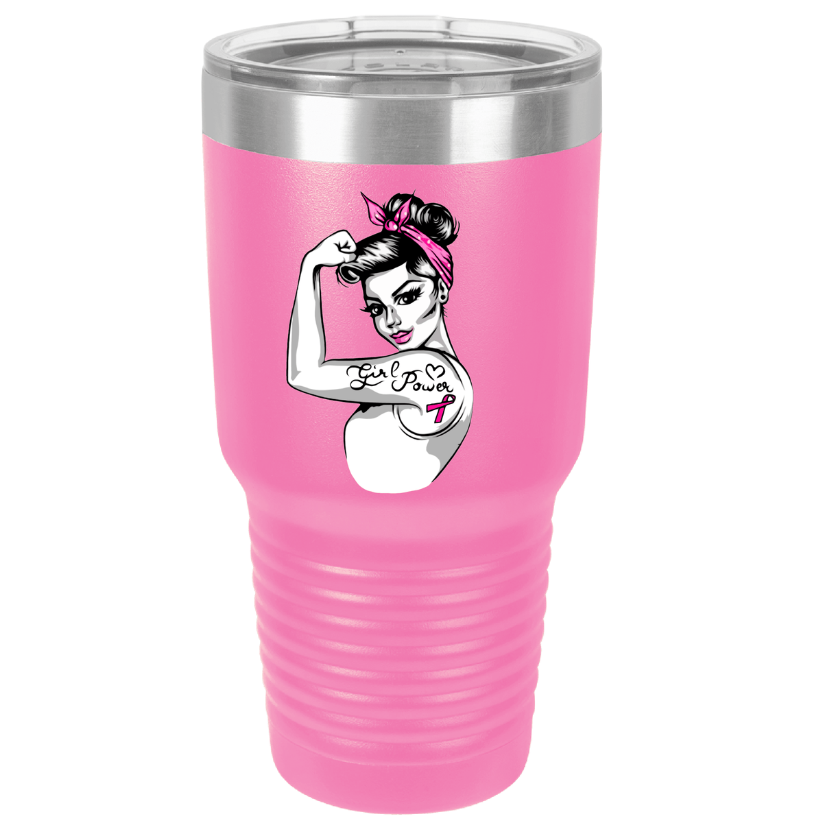 Girl Power - Breast Cancer Awareness | Polar Camel Tumbler