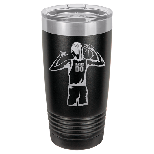 Girls Basketball Player | ENGRAVED Polar Camel Tumbler