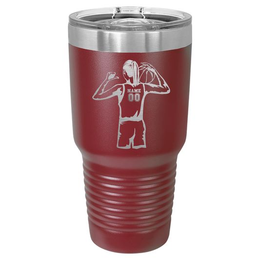 Girls Basketball Player | ENGRAVED Polar Camel Tumbler