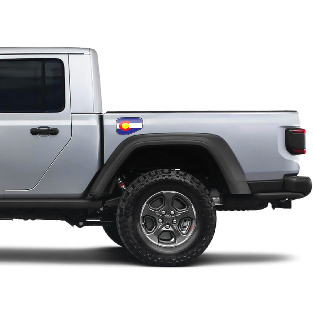 Colorado State Flag Gas Cap Decal for JT or Gladiator