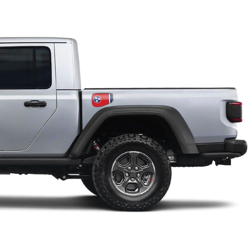 Tennessee State Flag Gas Cap Decal for JT or Gladiator