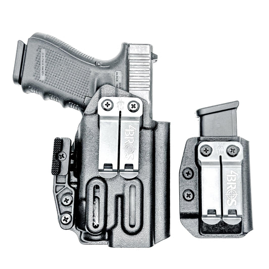 Glock 19 Gen 3/4 & TLR-7 X/A IWB Holster with Magazine Carrier Combo
