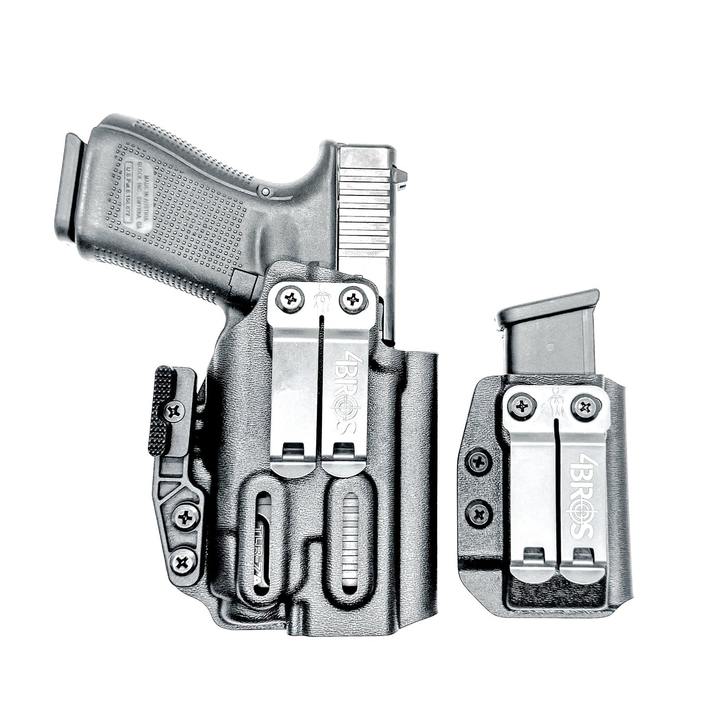 Glock 19 Gen 5/V/6 & TLR-7 X/A IWB Holster with Magazine Carrier Combo