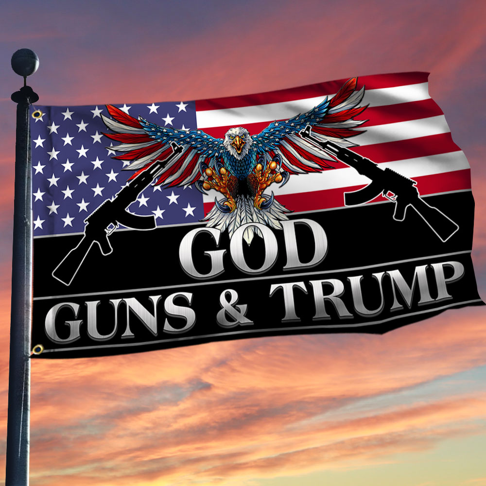 God Guns & Trump Flag - 1026