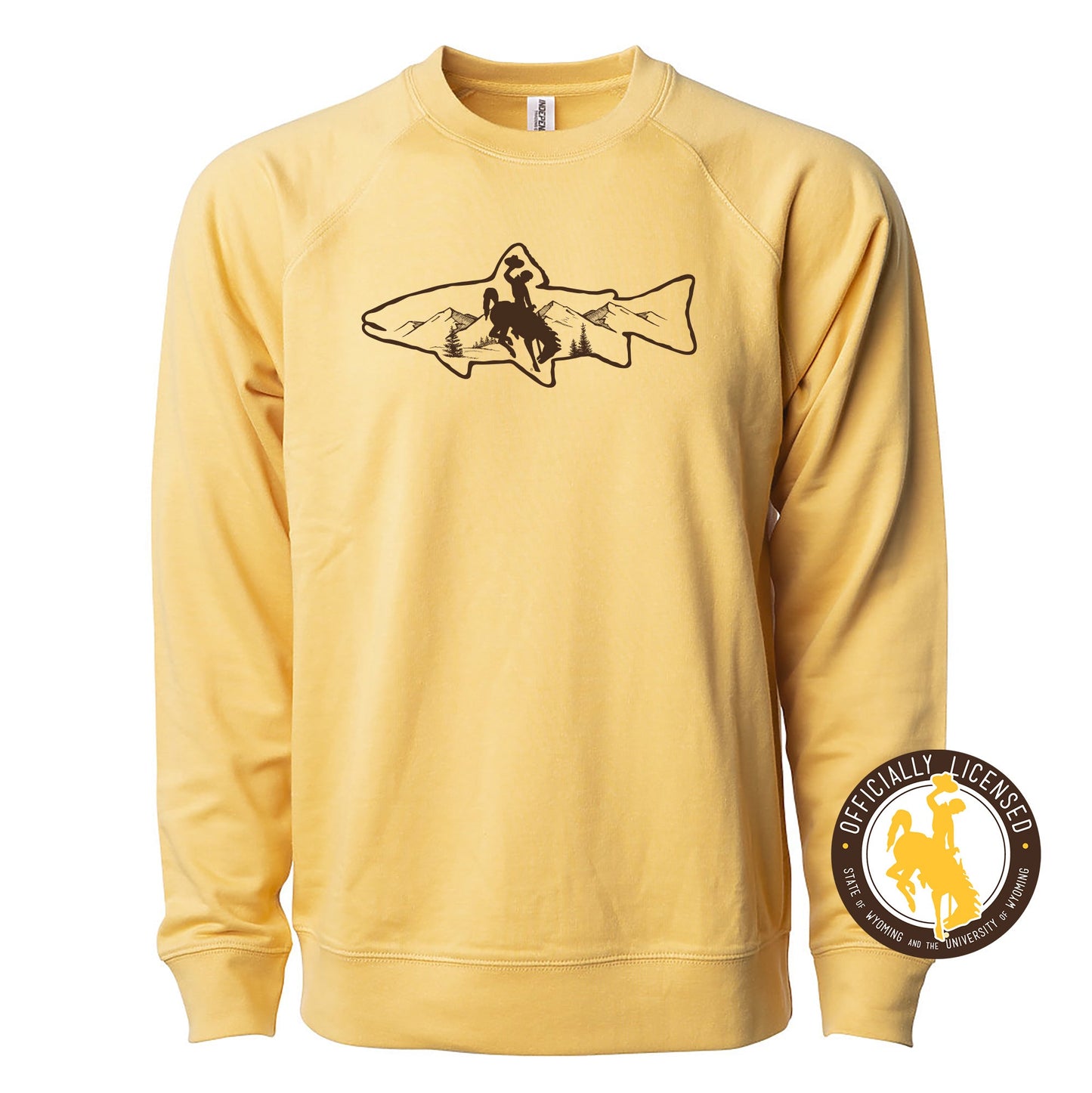 Wyoming Steamboat Trout Crewneck Sweatshirt