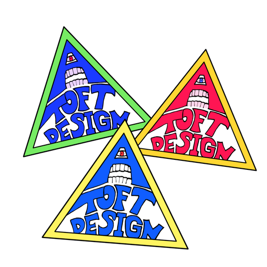 Lonnie Toft Design Eye & Teeth Sticker 4.3"
