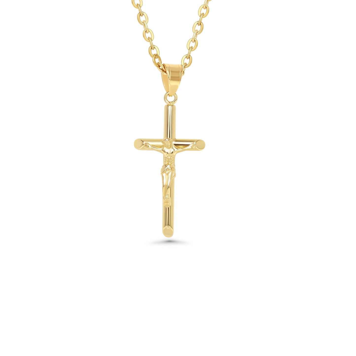Stainless Steel Crucifix Necklace