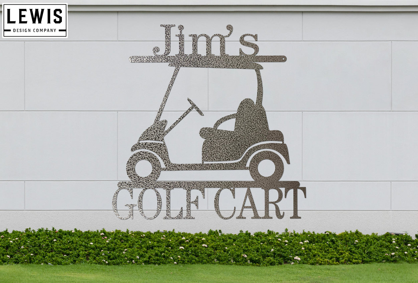 Golf Cart Custom Metal Sign