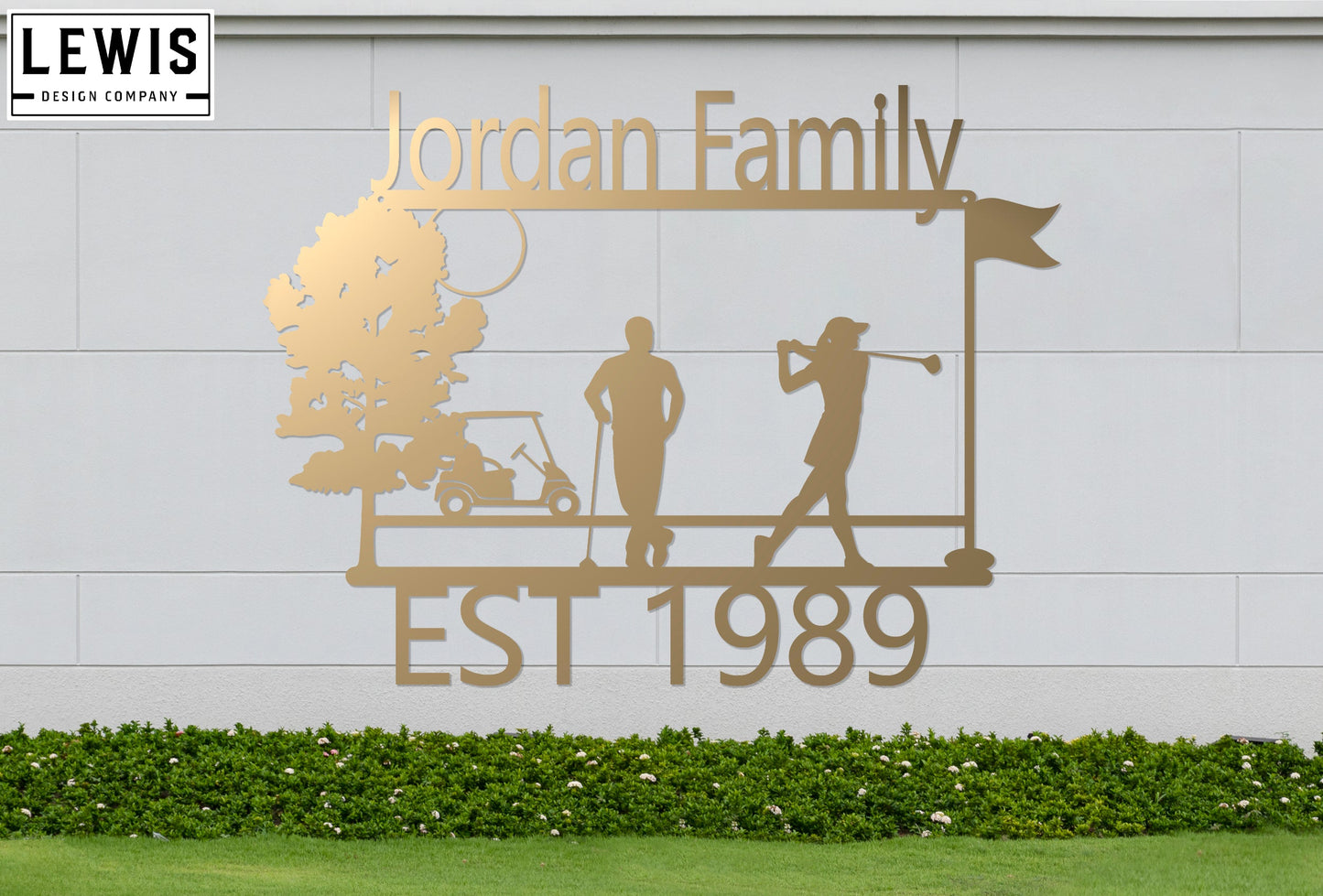 Golf Custom Metal Sign