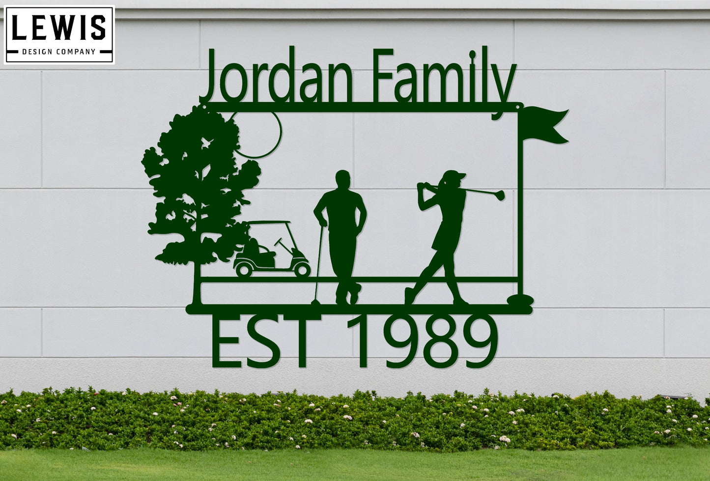Golf Custom Metal Sign