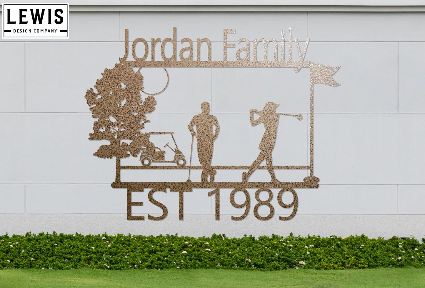 Golf Custom Metal Sign