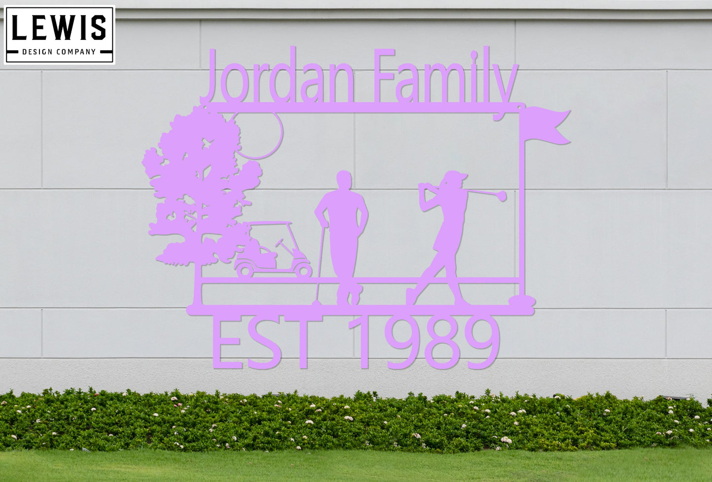 Golf Custom Metal Sign