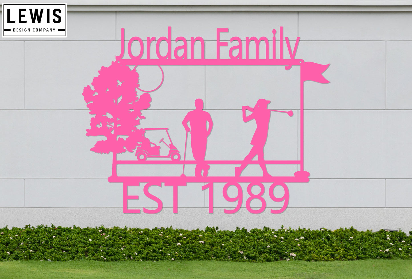 Golf Custom Metal Sign