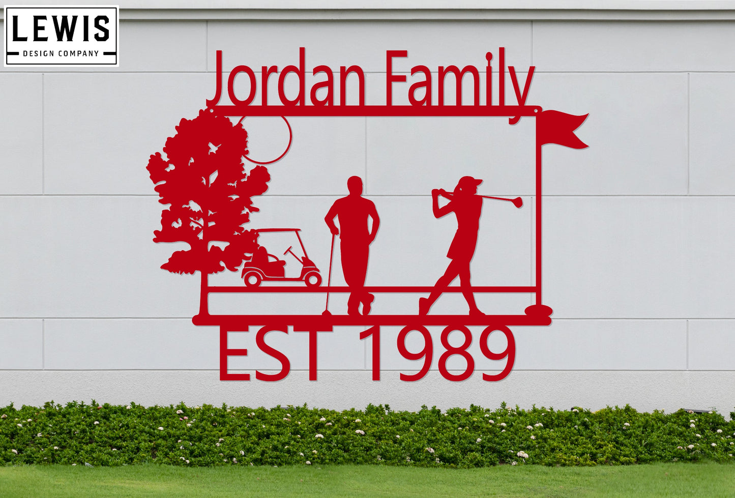 Golf Custom Metal Sign