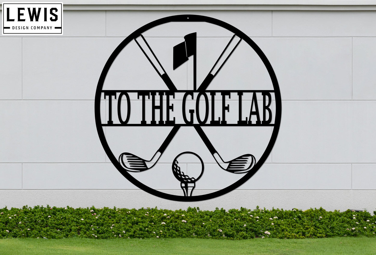 Personalized Golf Metal Sign | Custom Golf Monogram Wall Art