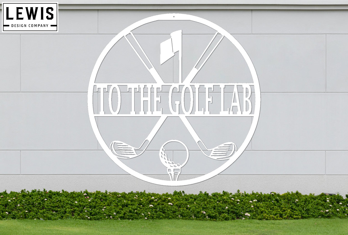 Personalized Golf Metal Sign | Custom Golf Monogram Wall Art