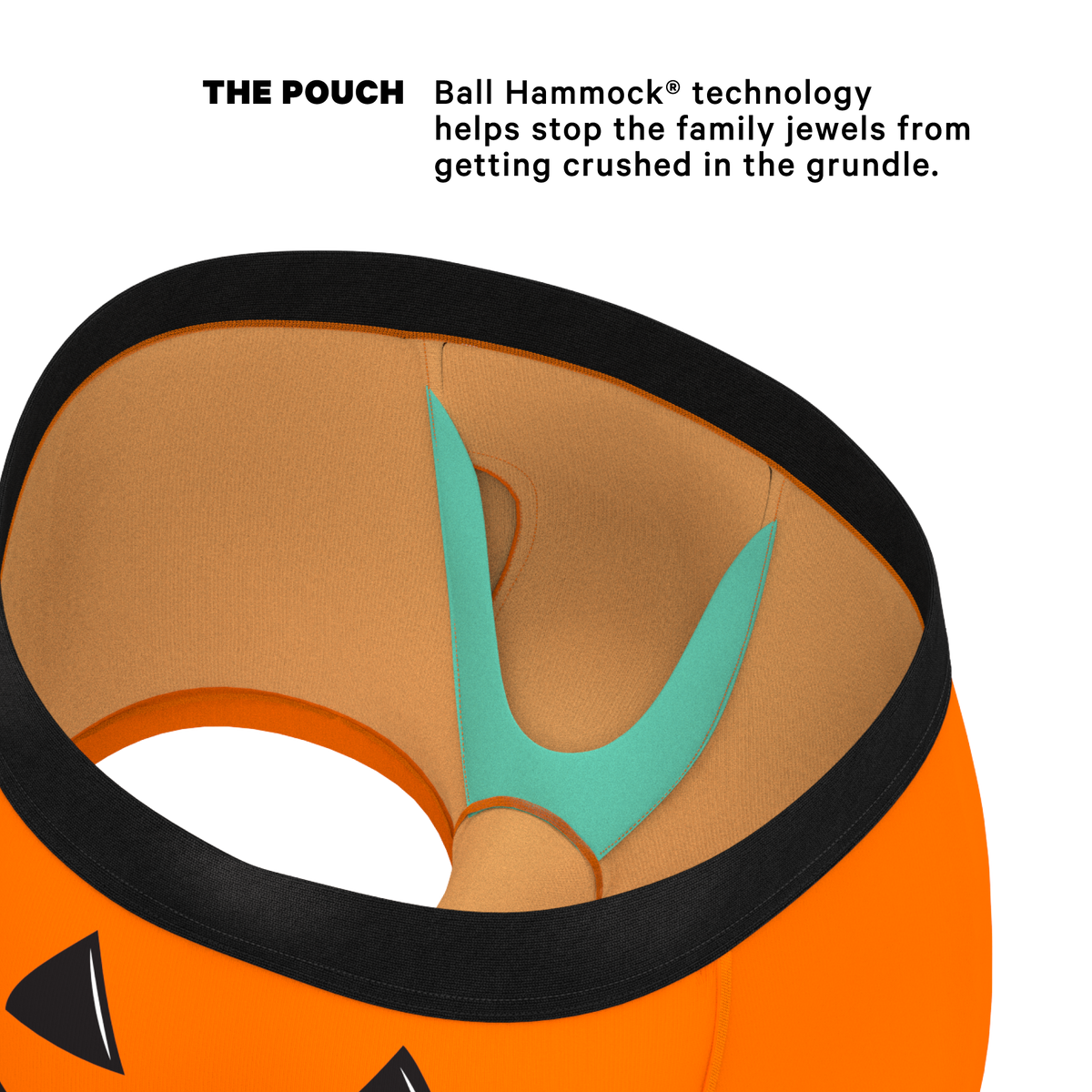 The Good Gourd | Jack O Lantern Ball Hammock® Pouch Trunks Underwear