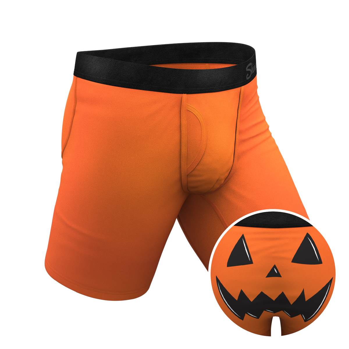 The Good Gourd | Jack O Lantern Ball Hammock® Boxer - Long Leg