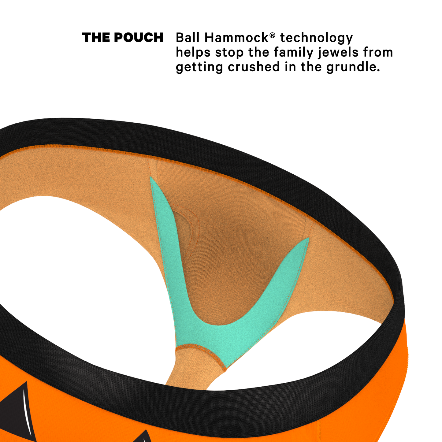 The Good Gourd | Jack O Lantern Ball Hammock® Pouch Underwear Briefs