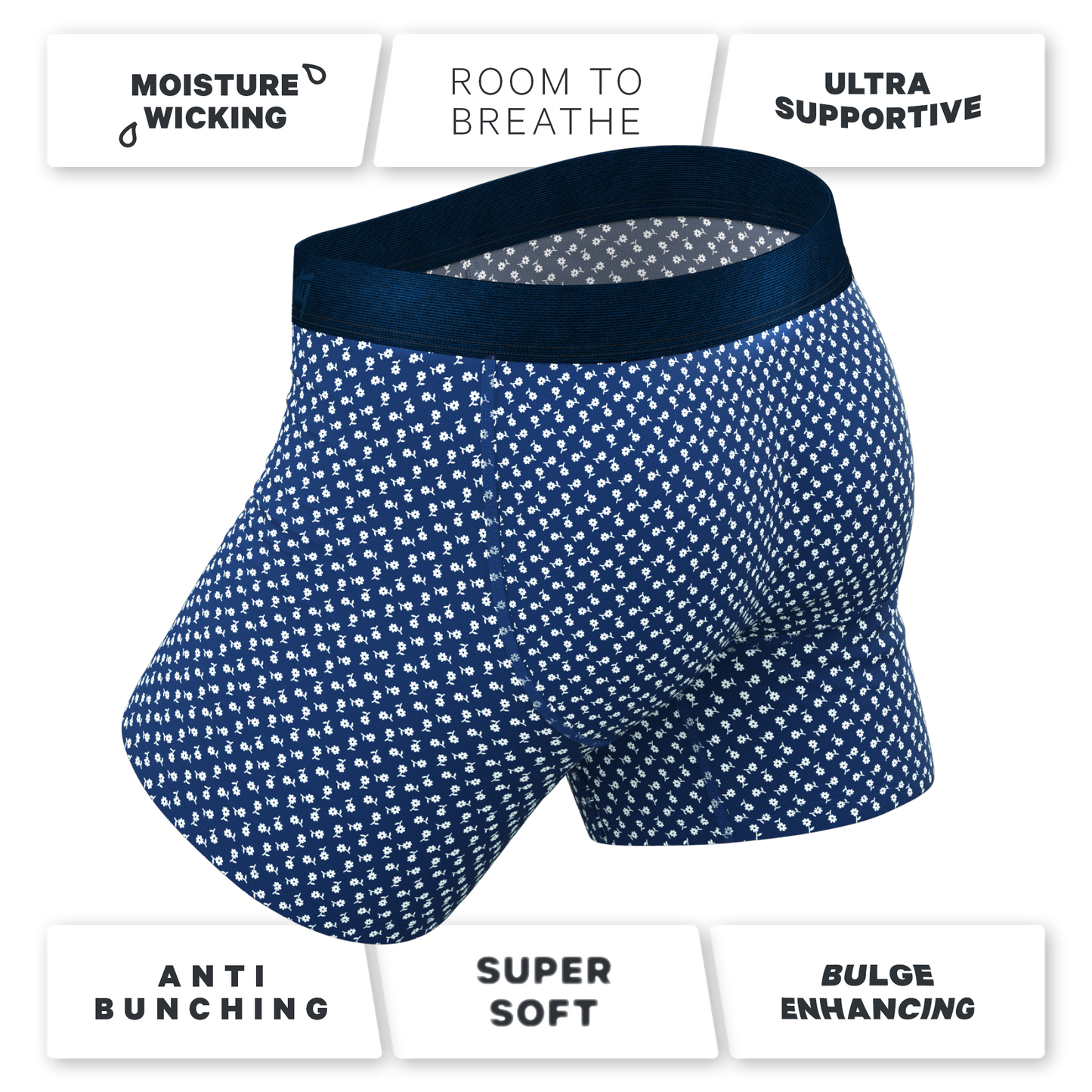 The Good Old Daisies | Flower Ball Hammock® Pouch Underwear With Fly