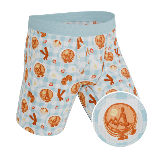 The Good Moaning | Naughty Breakfast Long Leg Ball Hammock® Pouch Underwear With Fly