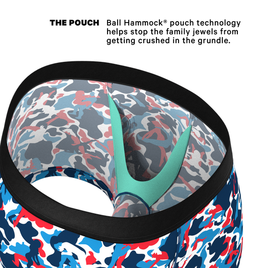 The Grand Finale | USA Camouflage Ball Hammock® Pouch Trunk Underwear