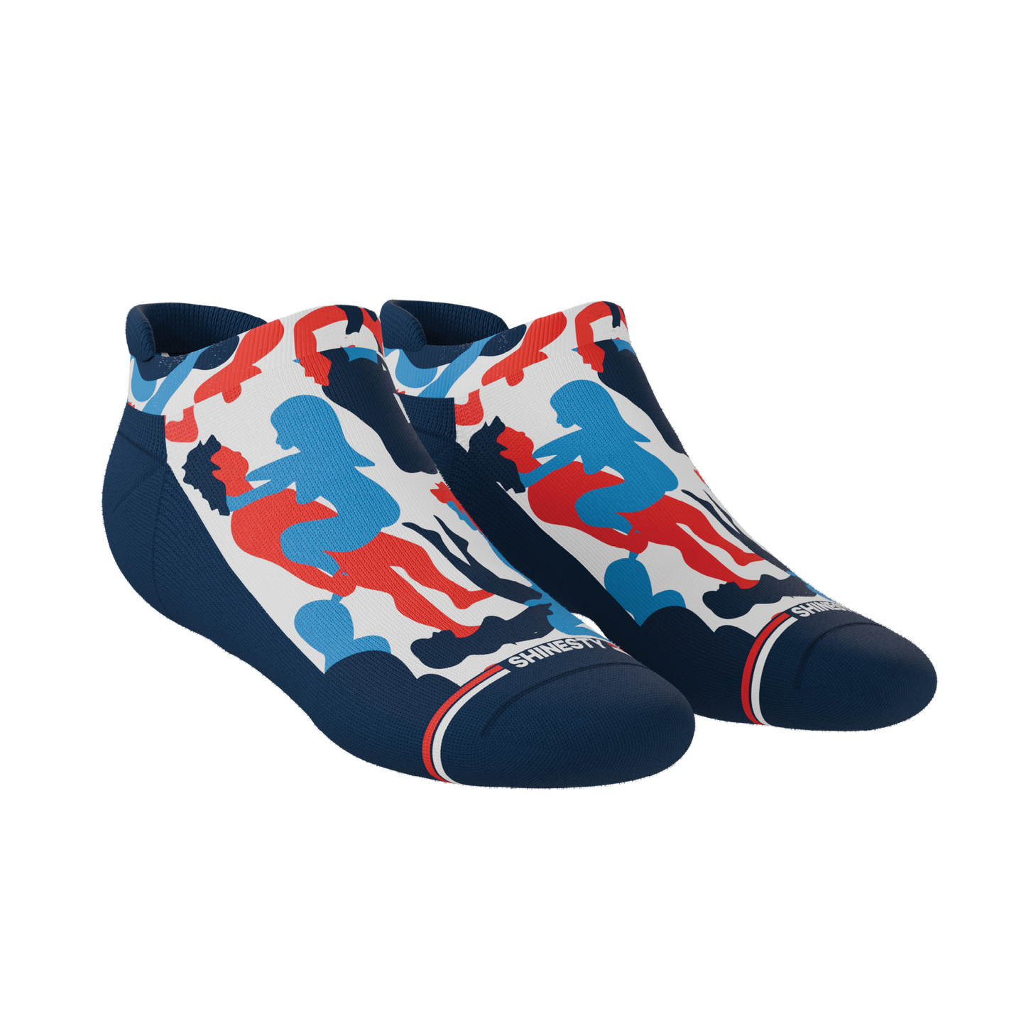 The Grand Finale | USA Camouflage Heel Hammock™ Ankle Socks