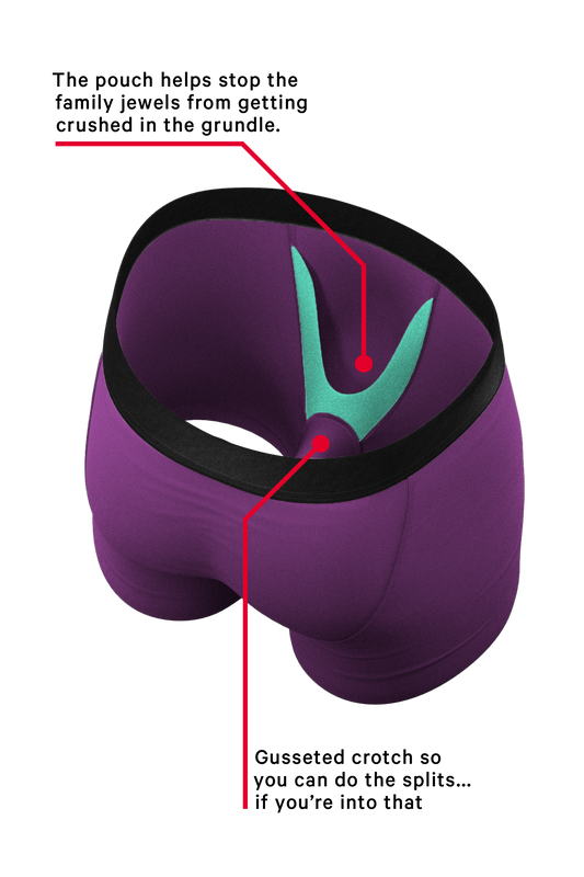 The Grape Jelly | Solid Purple Ball Hammock® Pouch Underwear