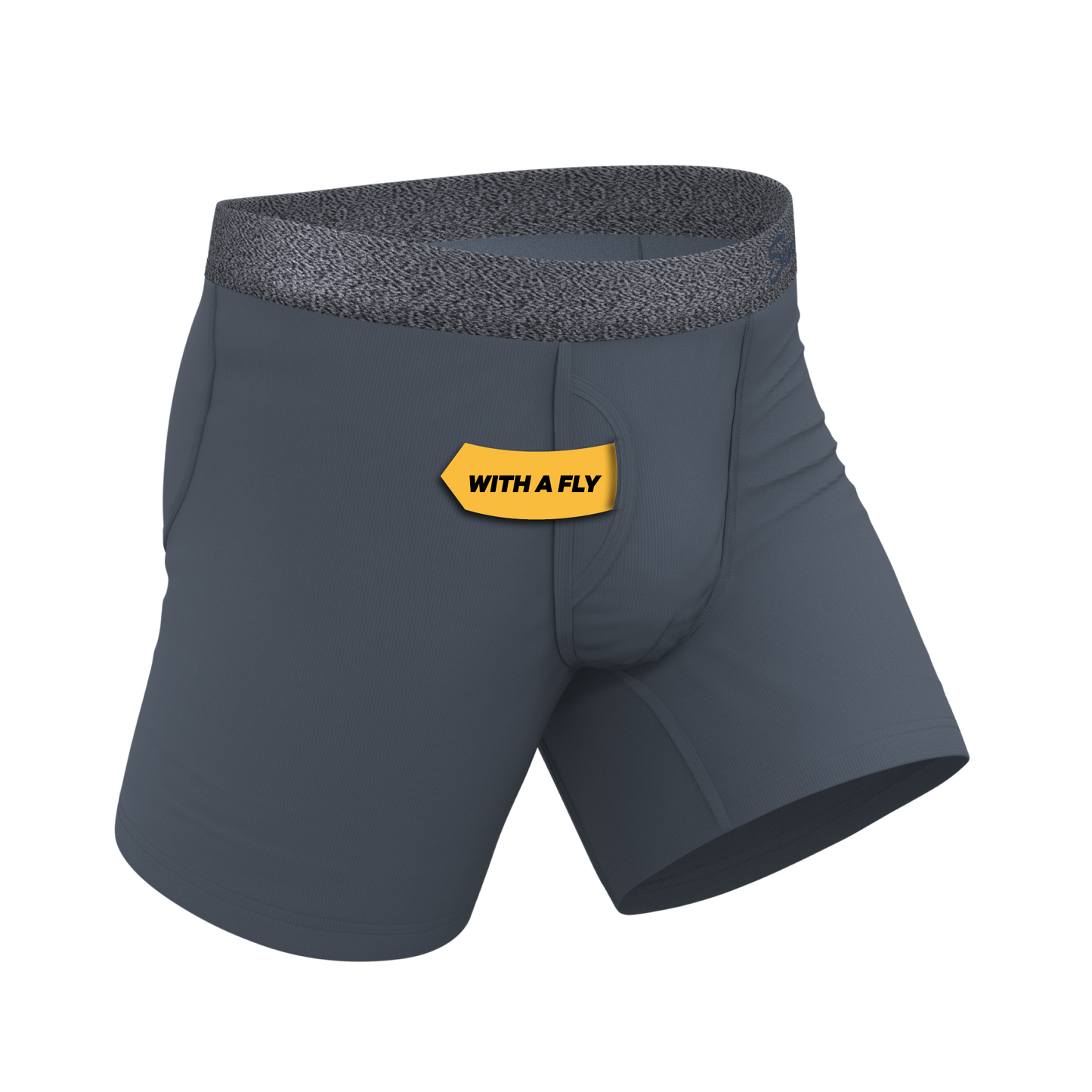 The Graphite | Tonal Grey Ball Hammock® Pouch Underwear With Fly