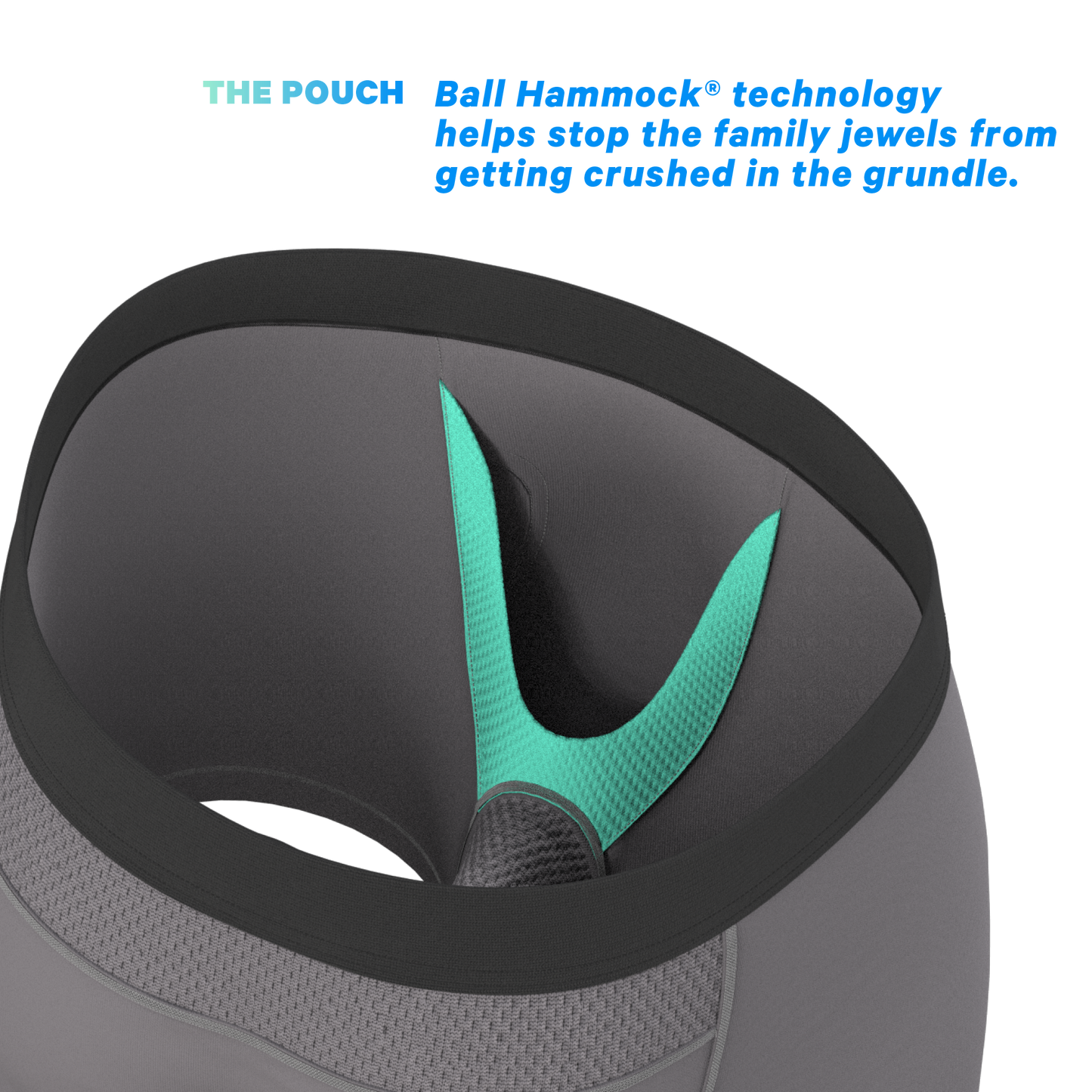 The Gray Wolf | Gray Tonal paradICE™ Cooling Ball Hammock® Underwear