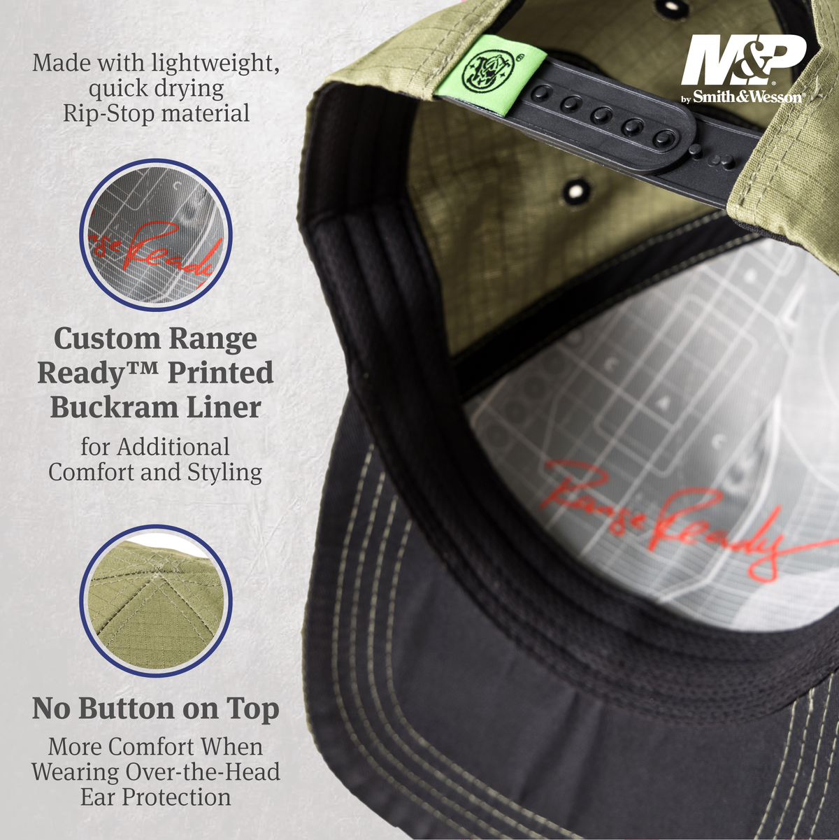 Range Ready™ M&P® by Smith & Wesson®  Ripstop 6-Panel Structured Cap