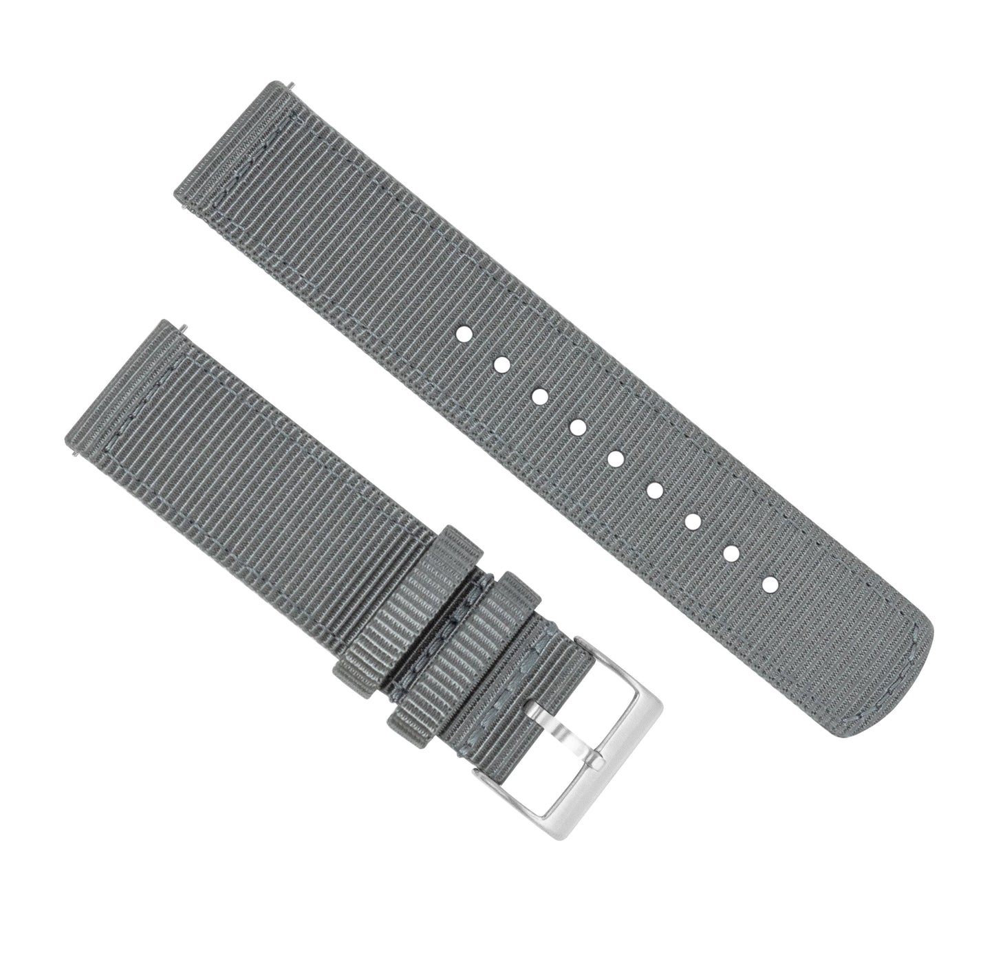 Smoke Grey Two Piece NATO® style Watch Band
