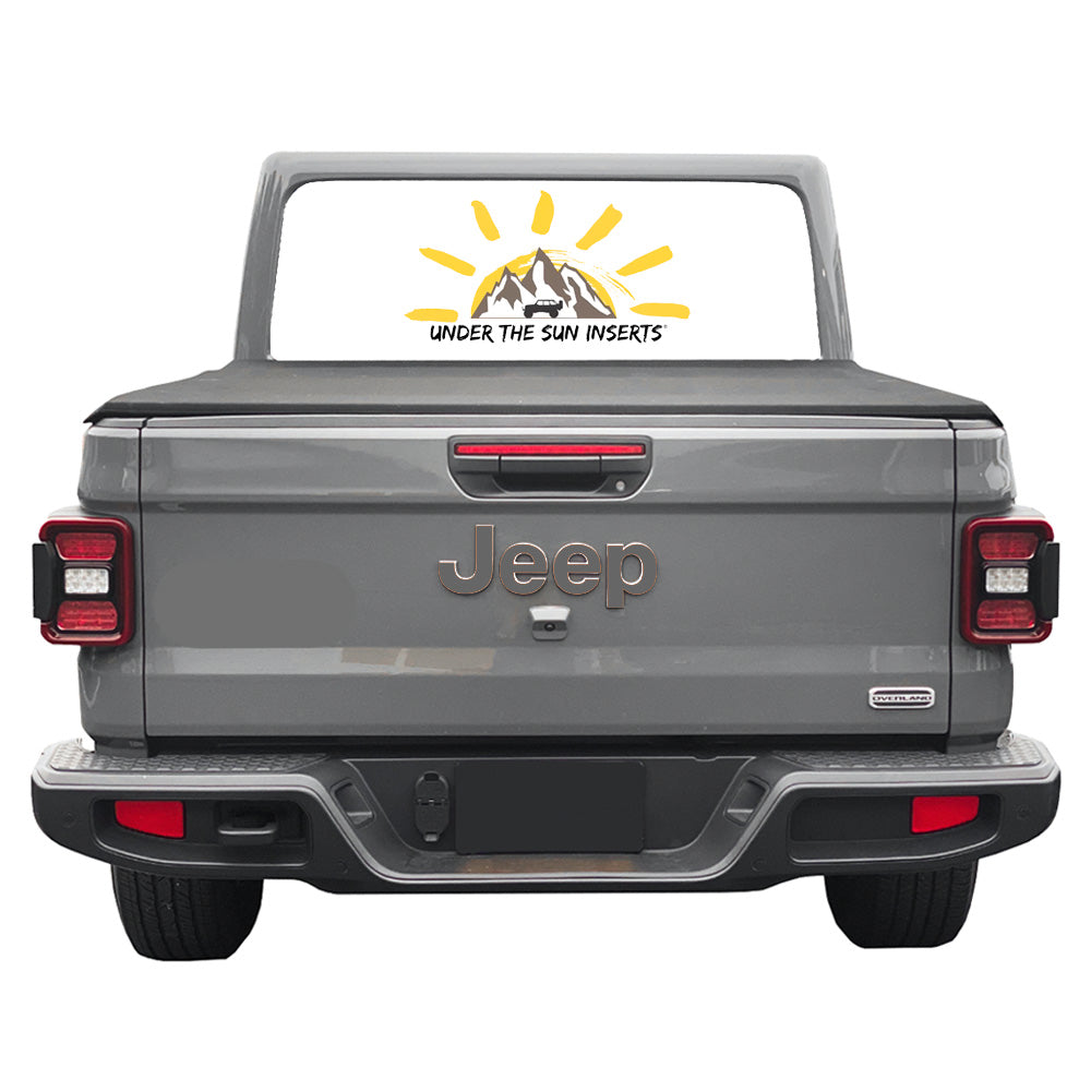 Grey Jeep Fender Emblem Overlay Vinyl Decals 2pk